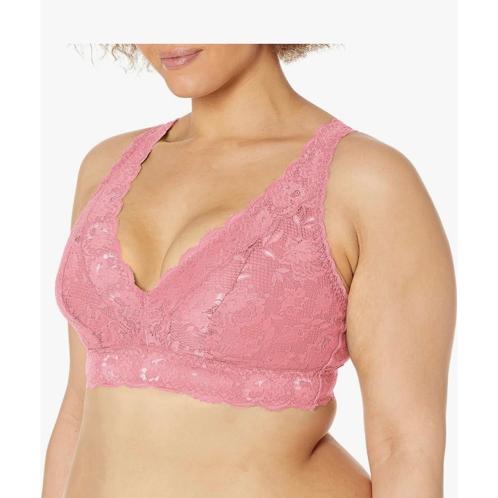 Cosabella Never Say Never Ultra Curvy Plungie Longline Lace Bralette M